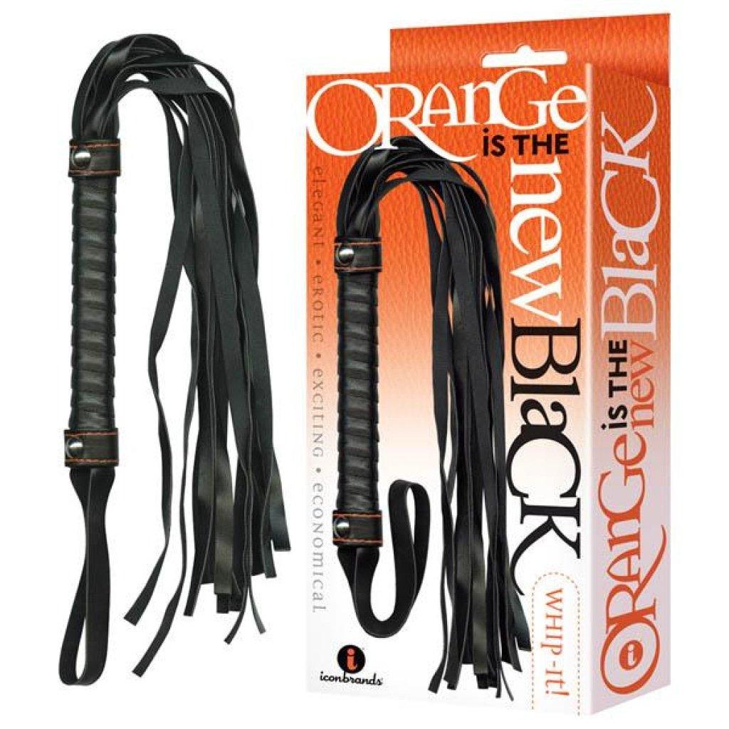 Orange Is The New Black - Whip-it! - Black Flogger Whip - Naughty by Nature Adult Store