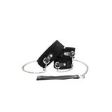 OUCH! BW Velcro Collar With Leash And Hand Cuffs - Black Restraints - Naughty by Nature Adult Store