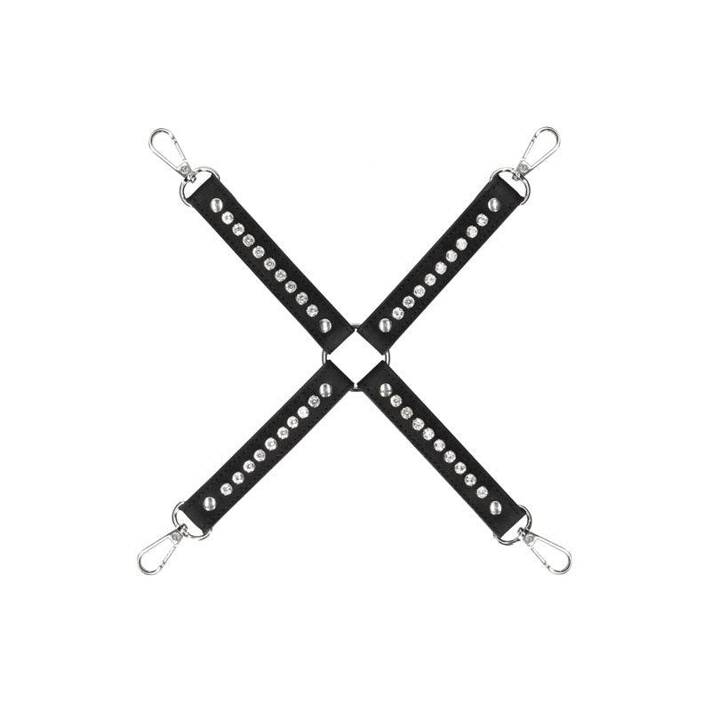 OUCH! Diamond Studded Hogtie - Black Restraint - BONDAGE - TOYS