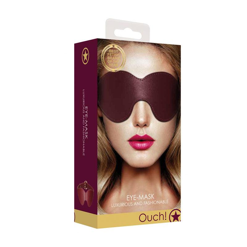 OUCH! Halo - Eyemask - Burgundy Eye Mask - Naughty by Nature Adult Store