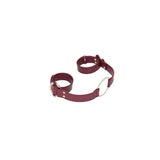 OUCH! Halo - Handcuff With Connector - Burgundy Restraint - Naughty by Nature Adult Store