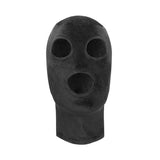 Ouch! Velvet & Velcro Mask with Eye and Mouth Opening - Black Hood - Naughty by Nature Adult Store