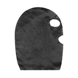 Ouch! Velvet & Velcro Mask with Eye and Mouth Opening - Black Hood - Naughty by Nature Adult Store