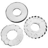 OxBalls Bonemaker 3 - Piece Cockring Set | Clear Flexible TPR Rings - Adult Toys