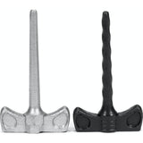 OxBalls Cockscrews Sounds Penis Plug Set – 2pc Black and Zinc - Adult Toys