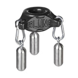 OxBalls Slung Silicone Ballstretcher with 3 Carabiners – Black - Adult Toys