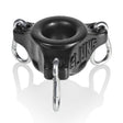 OxBalls Slung Silicone Ballstretcher with 3 Carabiners – Black - Adult Toys