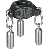 OxBalls Slung Silicone Ballstretcher with 3 Carabiners – Black - Adult Toys