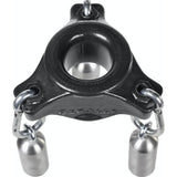 OxBalls Slung Silicone Ballstretcher with 3 Carabiners – Black - Adult Toys