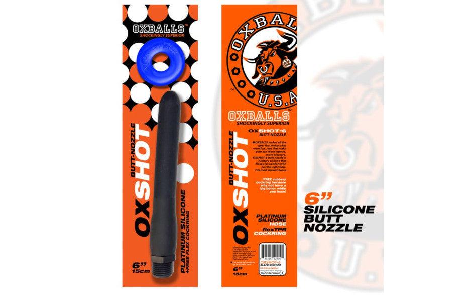 Oxshot Butt Nozzle 6in Shower Hose - Adult Toys