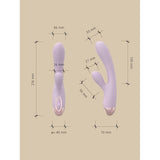 Pada Rabbit and G - Spot Pulsing Vibrator Purple - Adult Toys