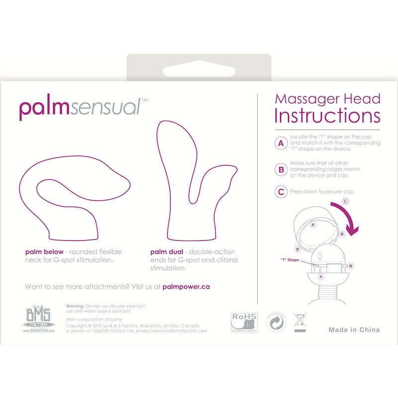 PalmSensual Massager Heads Pink (For use with PalmPower) - Adult Toys