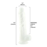 Pearl Dildo 8.5in Pearl White - Naughty by Nature Adult Store