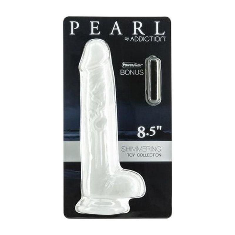 Pearl Dildo 8.5in Pearl White - Adult Toys