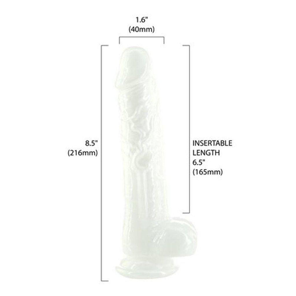 Pearl Dildo 8.5in Pearl White - Adult Toys