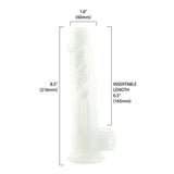 Pearl Dildo 8.5in Pearl White - Adult Toys