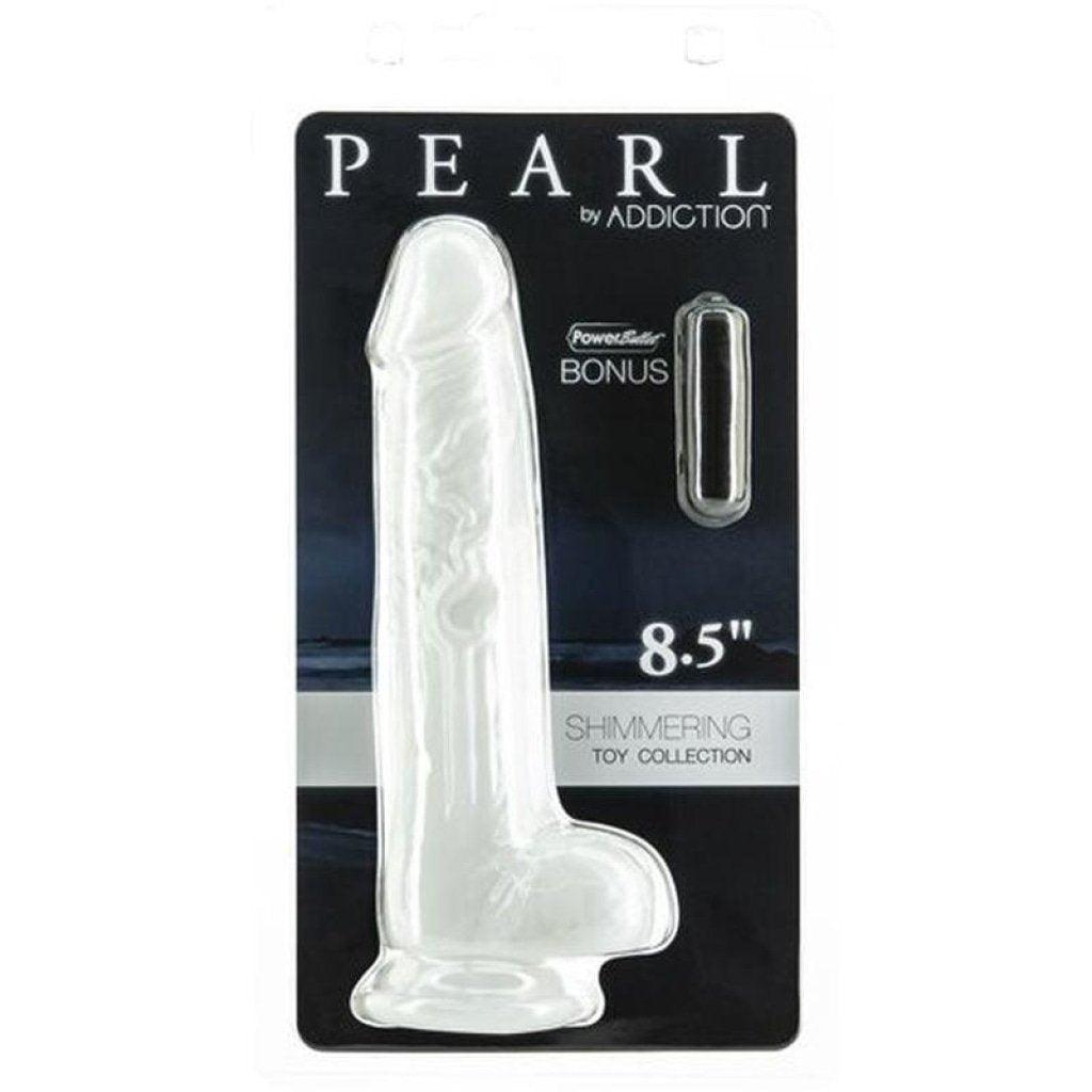 Pearl Dildo 8.5in Pearl White - Adult Toys