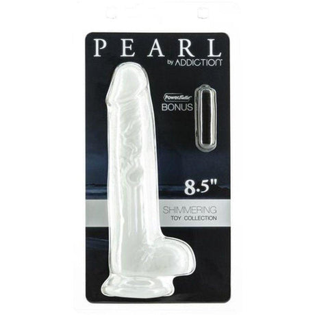 Pearl Dildo 8.5in Pearl White - Adult Toys