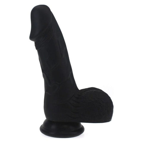 Pedro Thick Realistic Cock w Balls Black - Adult Toys