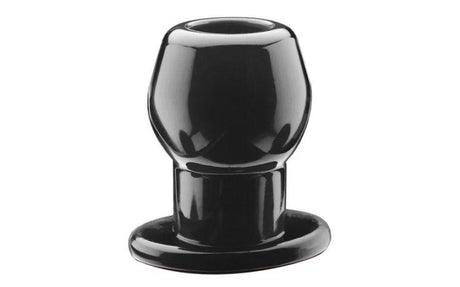 PerfectFit Tunnel Plug Medium - Hollow Silicone TPR Anal Plug | Black - Adult Toys