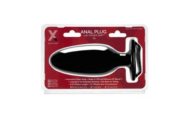 PerfectFit Xplay Finger Grip Anal Plug 4L – Soft PFBlend Material - Adult Toys