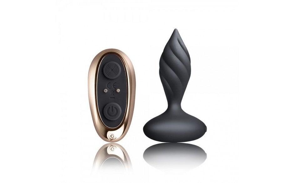 Petite Sensation Desire Butt Plug w Remote Black - Adult Toys