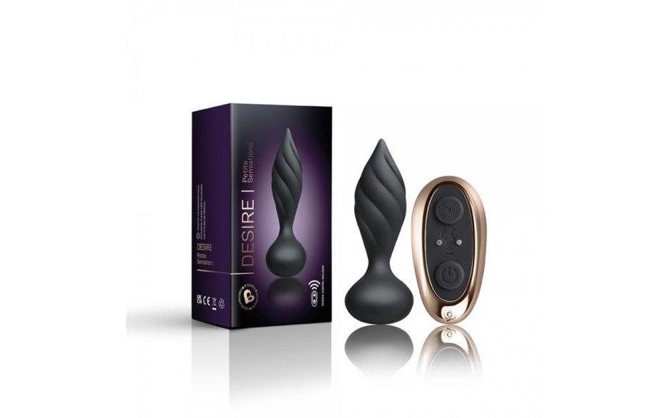 Petite Sensation Desire Butt Plug w Remote Black - Naughty by Nature Adult Store