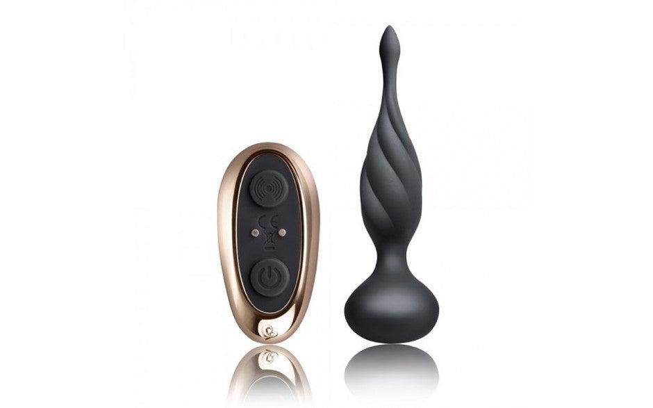Petite Sensation Discover Butt Plug w Remote Black - Adult Toys