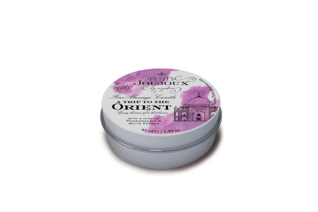 Petits JouJoux Massage Candle – Orient Pomegranate & White Pepper 43ml - Lotions & Potions
