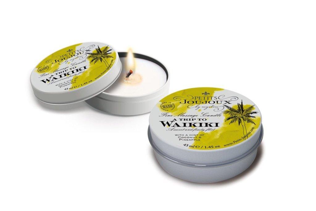 Petits JouJoux Massage Candle – Waikiki Coconut & Pineapple 43ml - Lotions & Potions