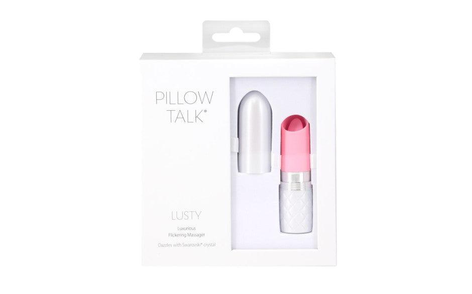 Pillow Talk Lusty Flickering Massager Pink - Adult Toys