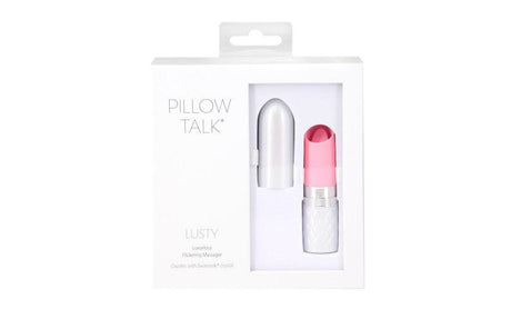 Pillow Talk Lusty Flickering Massager Pink - Adult Toys