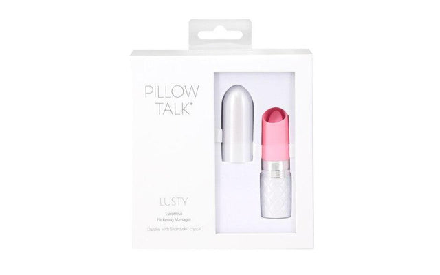 Pillow Talk Lusty Flickering Massager Pink - Adult Toys