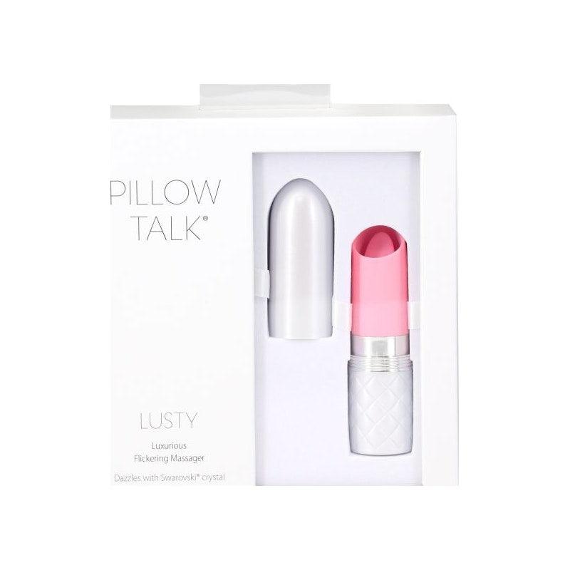 Pillow Talk Lusty Flickering Massager Pink - Adult Toys