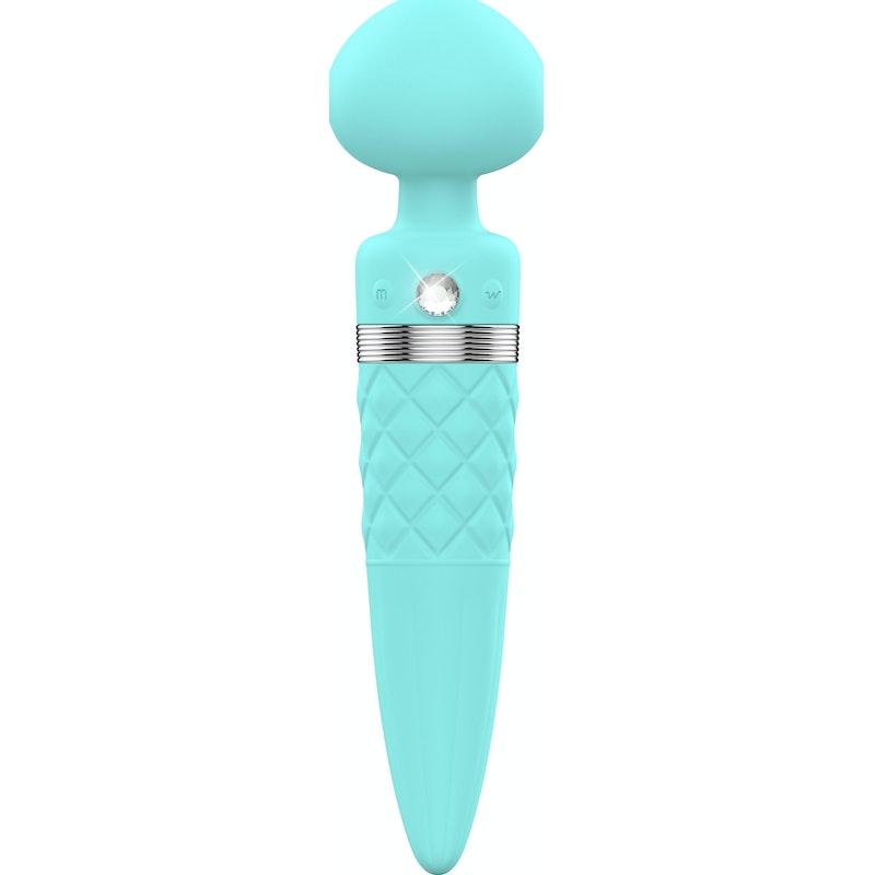 Pillow Talk Sultry Dual Ended Warming Massager Teal - Adult Toys