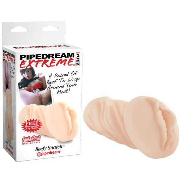 Pipedream Extreme Toyz Beefy Snatch - Flesh Vagina Stroker - Naughty by Nature Adult Store