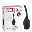 Pipedream Fetish Fantasy Curved Silicone Douche and Enema - Black - HEALTH CARE