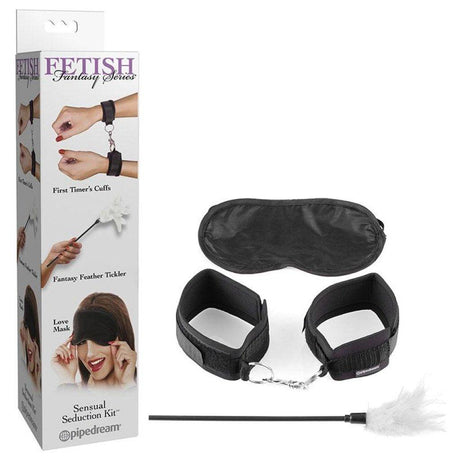 Pipedream Sensual Seduction Bondage Kit - 3 Piece Set with Feather Tickler - BONDAGE - TOYS
