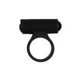 Power Bullet Cosmic Cock Ring w Bullet Black - Adult Toys