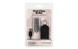 Power Bullet First Class 6cm Rechargeable w Crystal Silver - Naughty by Nature Adult Store