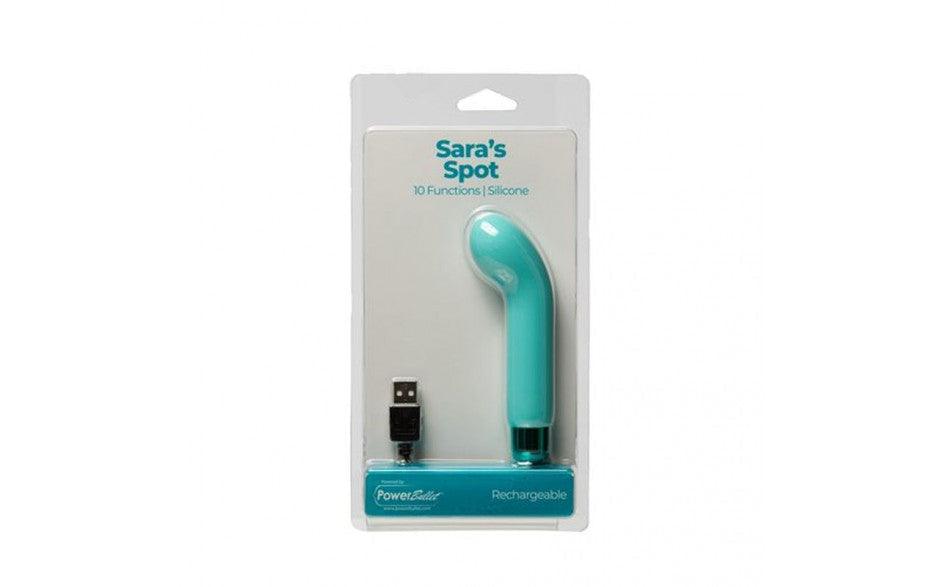 Power Bullet Sara’s Spot Vibrator Teal - Naughty by Nature Adult Store