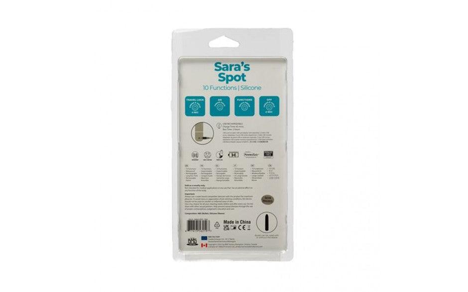 Power Bullet Sara’s Spot Vibrator Teal - Adult Toys