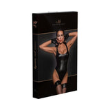 Power Wetlook Bodysuit w High Cut Leg - Lingerie
