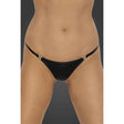 Power Wetlook Panty w Gold Clasp - Lingerie