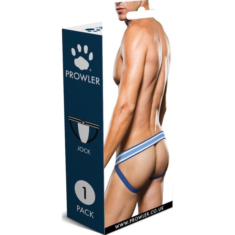 Prowler Jock White/Blue - Naughty by Nature Adult Store