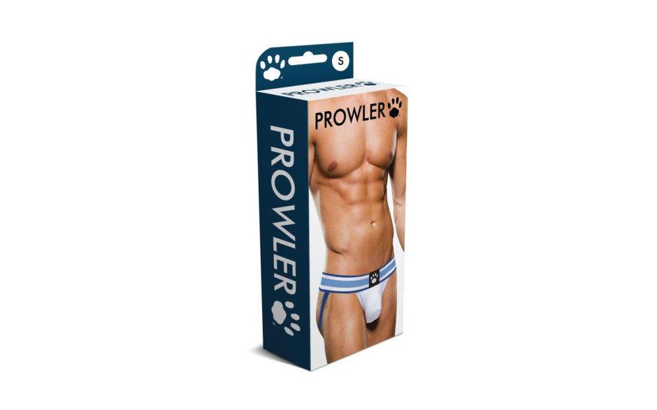 Prowler Jock White/Blue - Naughty by Nature Adult Store