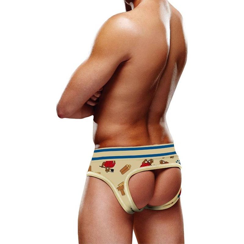 Prowler Lumberbear Open Back Brief - Lingerie