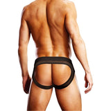 Prowler Mesh Open Back Brief Black - Lingerie