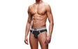 Prowler Open Back Brief White/Black - Lingerie