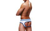 Prowler Open Back Brief White/Blue - Naughty by Nature Adult Store